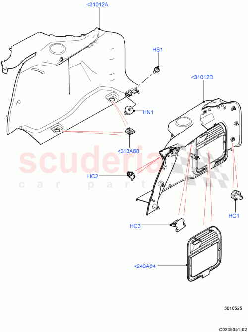 Part Diagram for Land Rover LR056731