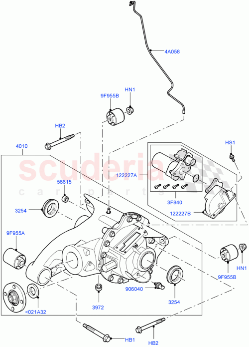 Part Diagram for Land Rover TVK500240