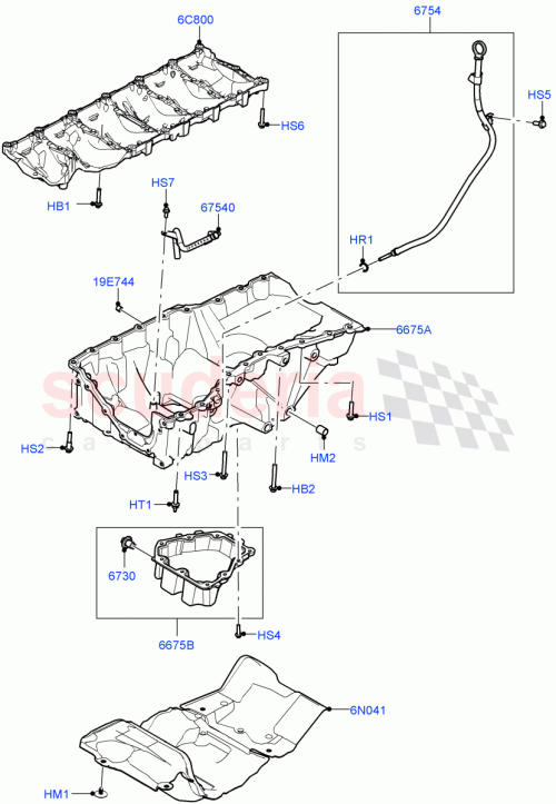Part Diagram for Land Rover LR165000