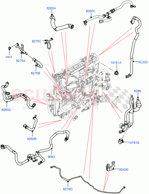 Part Diagram for Land Rover LR131393