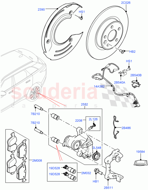 Part Diagram for Land Rover LR160532