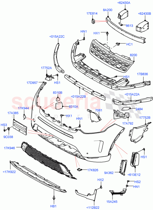 Part Diagram for Land Rover LR127532