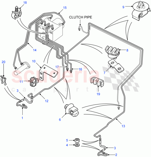 Part Diagram for Land Rover SGI100010