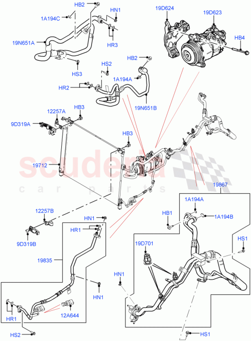 Part Diagram for Land Rover LR141142
