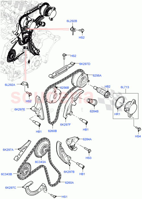 Part Diagram for Land Rover LR125422