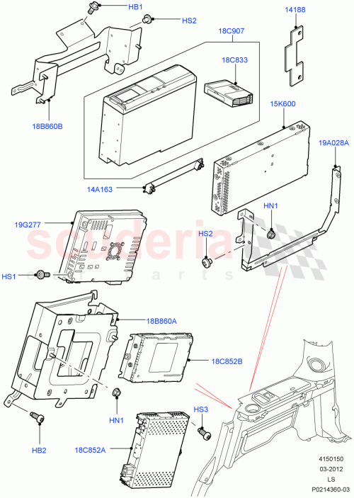 Part Diagram for Land Rover LR014050