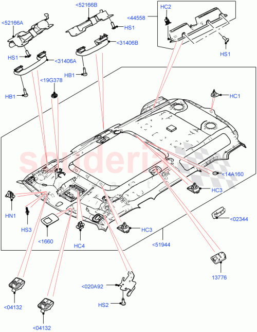 Part Diagram for Land Rover LR159504