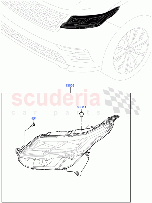 Part Diagram for Land Rover LR128889