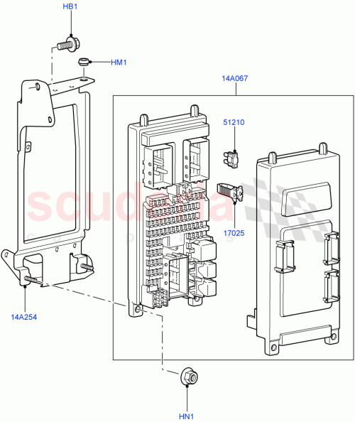 Part Diagram for Land Rover YQU500290