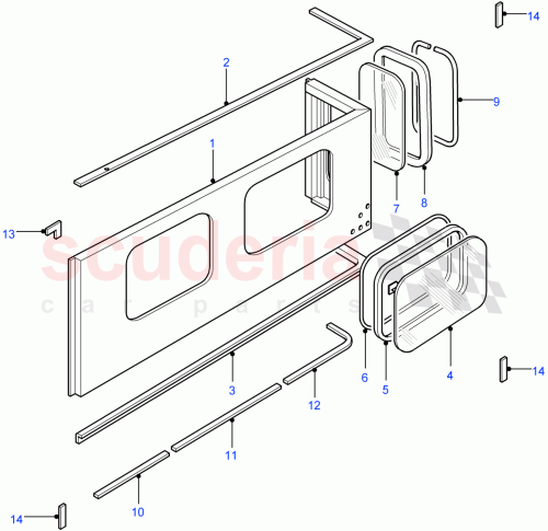 Part Diagram for Land Rover MWC9418