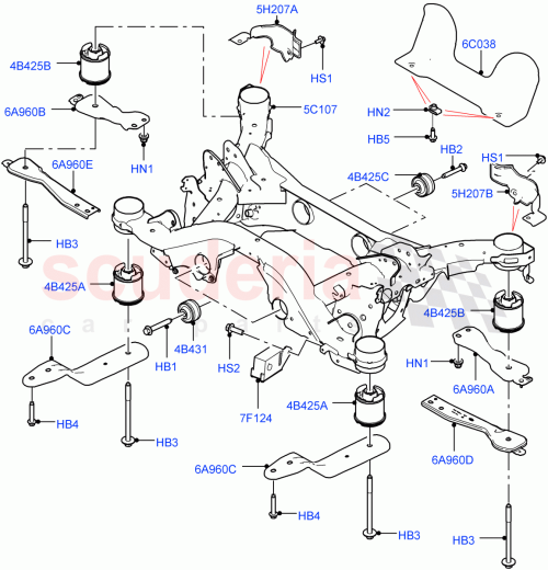 Part Diagram for Land Rover LR060611