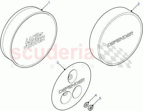 Part Diagram for Land Rover BTR2129NAL