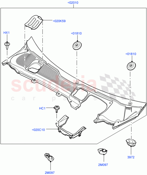 Part Diagram for Land Rover LR027202