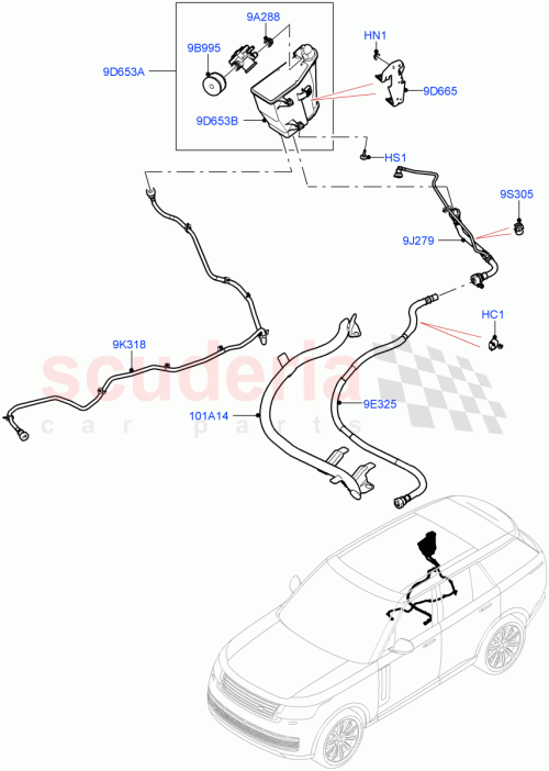 Part Diagram for Land Rover LR157057