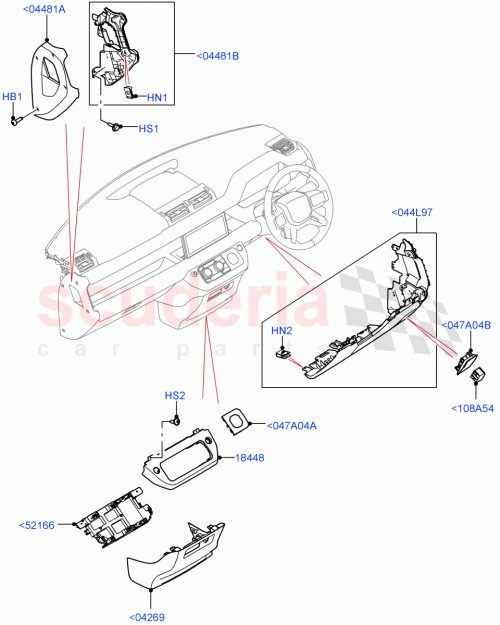 Part Diagram for Land Rover LR132414