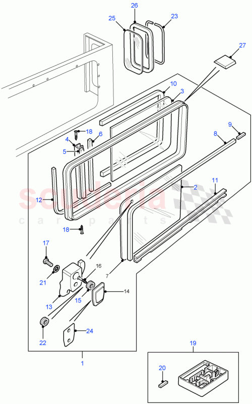 Part Diagram for Land Rover LR057152