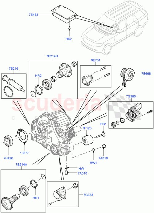 Part Diagram for Land Rover LR105429