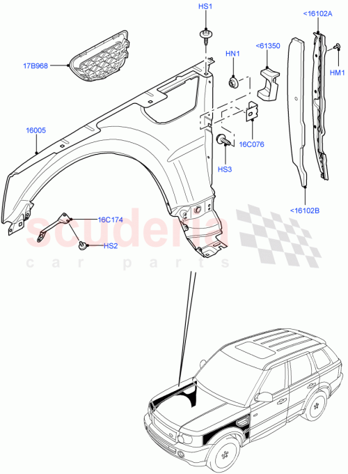 Part Diagram for Land Rover LR018411
