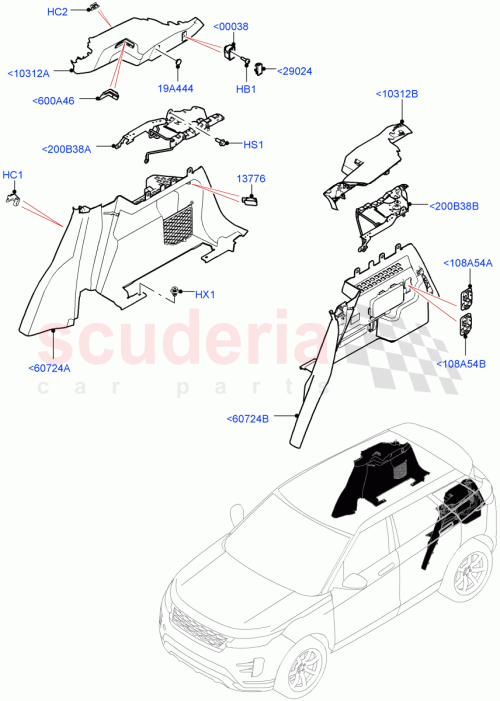 Part Diagram for Land Rover LR155525