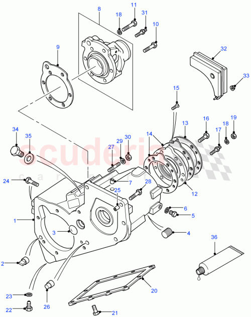 Part Diagram for Land Rover FTC4185