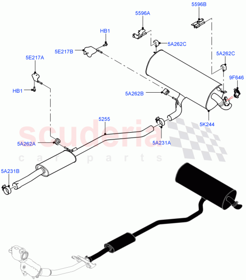 Part Diagram for Land Rover LR138313