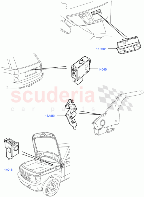 Part Diagram for Land Rover YUE000161