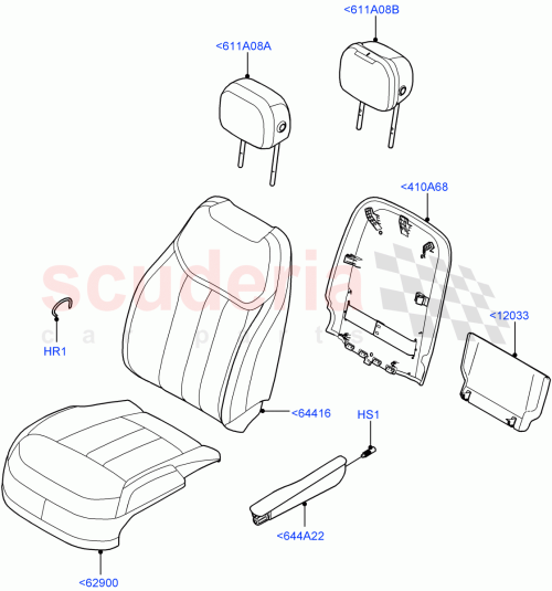 Part Diagram for Land Rover LR155164