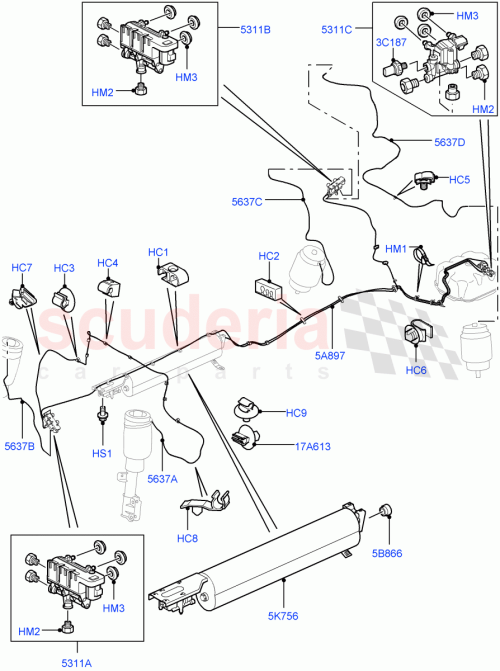 Part Diagram for Land Rover RYC000020