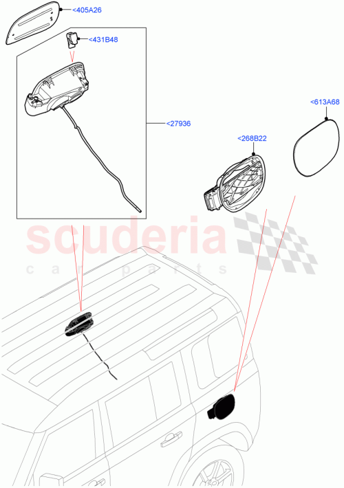 Part Diagram for Land Rover LR129821