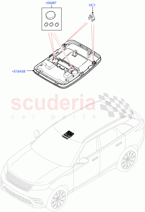 Part Diagram for Land Rover LR091334