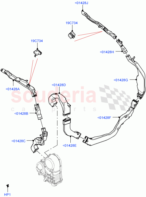 Part Diagram for Land Rover LR153633