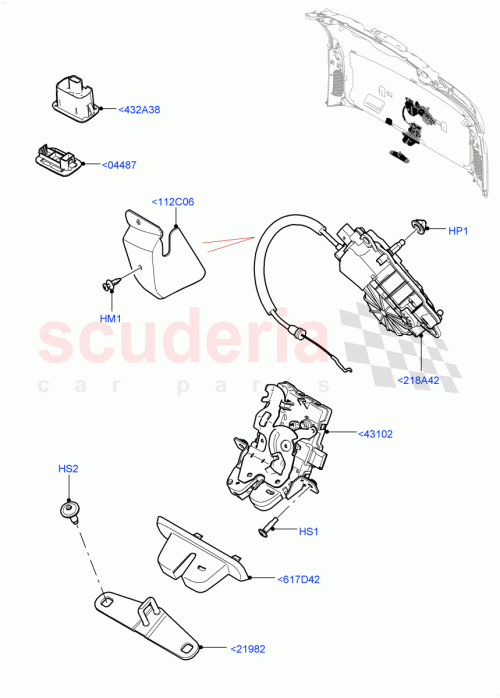 Part Diagram for Land Rover LR167540