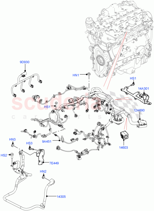 Part Diagram for Land Rover LR170960