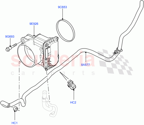 Part Diagram for Land Rover LR010814