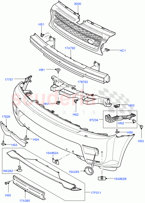 Part Diagram for Land Rover LR018417