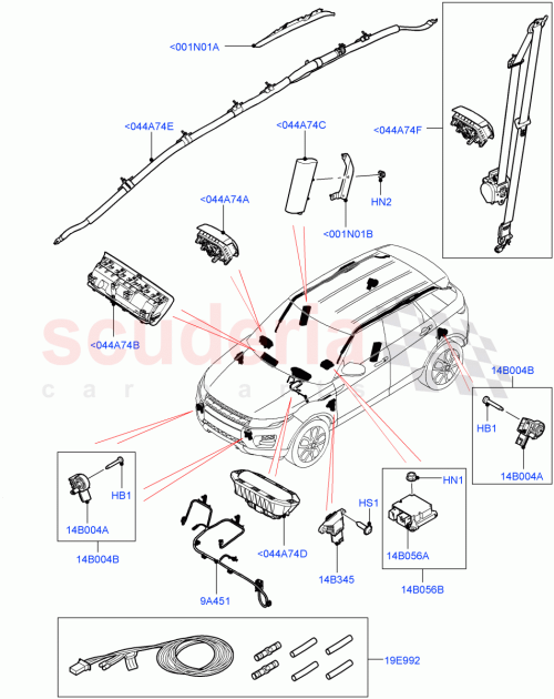 Part Diagram for Land Rover LR074899