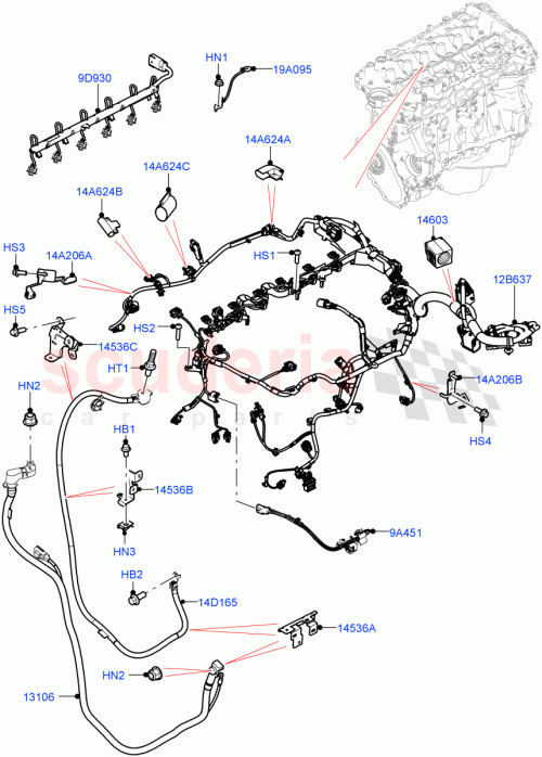 Part Diagram for Land Rover LR136771