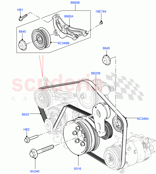 Part Diagram for Land Rover FC110136
