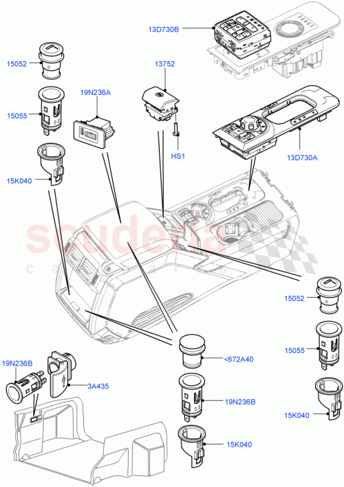 Part Diagram for Land Rover LR010524