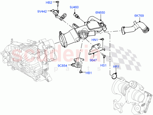 Part Diagram for Land Rover LR125462