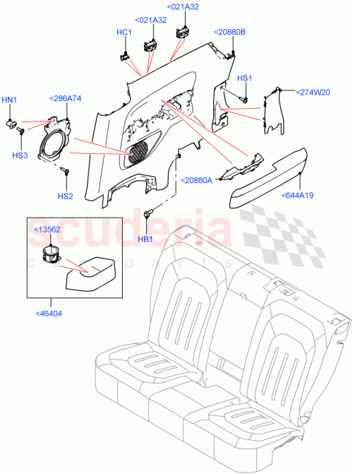 Part Diagram for Land Rover LR143185