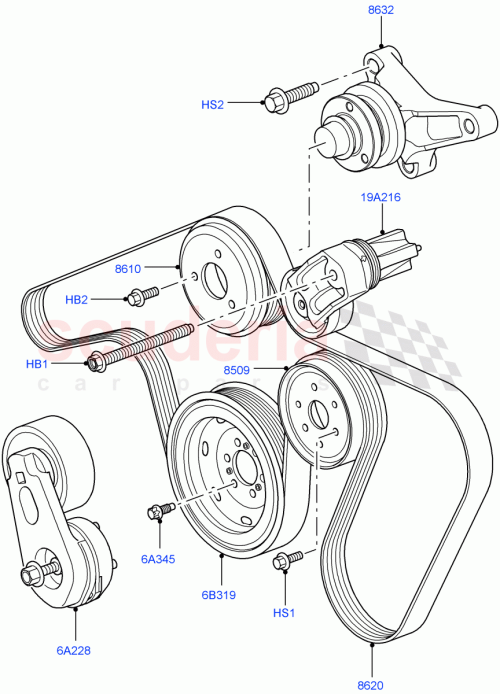 Part Diagram for Land Rover FS108161