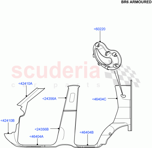 Part Diagram for Land Rover LR012261