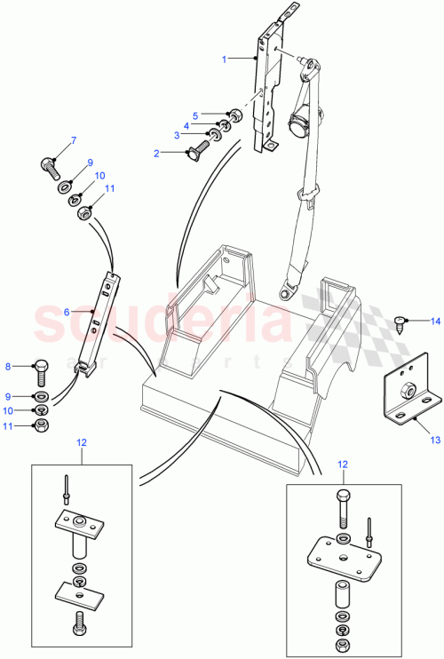 Part Diagram for Land Rover EWY500110