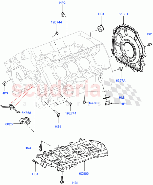 Part Diagram for Land Rover LR007132