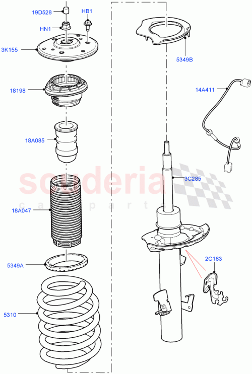 Part Diagram for Land Rover LR138848