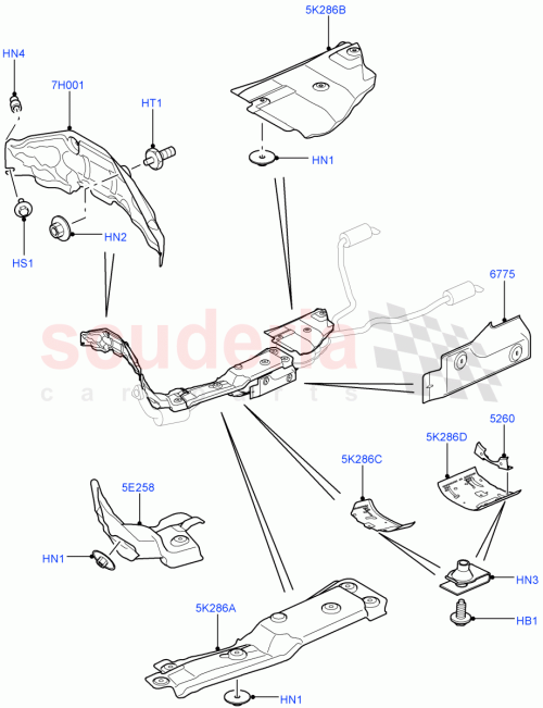 Part Diagram for Land Rover LR013809