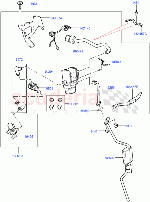 Part Diagram for Land Rover LR130856