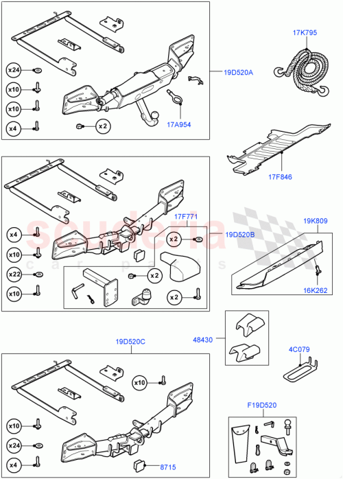 Part Diagram for Land Rover VPLGY0109