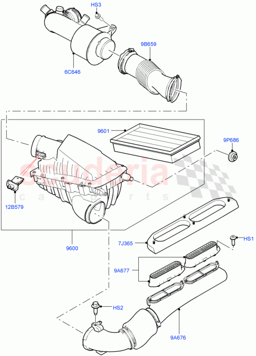 Part Diagram for Land Rover LR057623